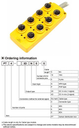 Connection Box, 8 Connector, Female, DC 3 Wire