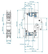 Circuit Breaker, 1 Pole, D-Curve, 13 Amp, UL489