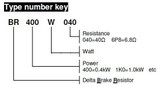 Brake Resistor, 100W, 75 Ohm