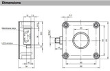 Sensor, Ultrasonic,Top Mount, 240-4000 mm Range