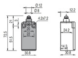 Position switch, short piston plunger, ext gasket