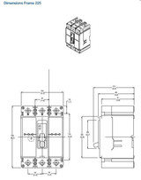 Circuit Breaker, Molded Case, 200A, 65 KAIC