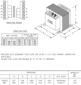 Transformer, 50VA, 0.38AMPS