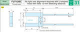 Fiber Optic Cable, Through Beam, U Shaped Head