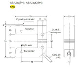 U-Shaped Embedded Amplifier Photo Sensors