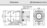 Pushbutton, ‚Äö√†√∂‚àö‚â§30mm, Maintained, Extended Lens