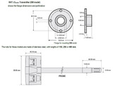 Duct Mount Temp./Humid. Transmitter, 400mm Probe