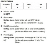 Flow rate indicator, 2 Relays Out