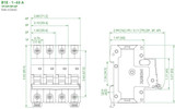 Mini Circuit Breaker, 2P, B-Curve, 50A, UL1077