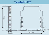 Temperature Transmitter, TxIsoRail Din Rail 