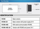 Universal Indicator, 2 Relays, 96x48 mm