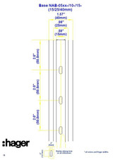 Wire Duct, Open Slot, White, 1-1/2 x 1-1/2‚Äö√Ñ√π (WxH)