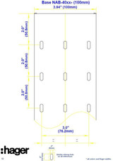 Wire Duct, Open Slot, White, 4 x 1-1/2‚Äö√Ñ√π (WxH)