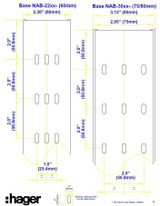 Wire Duct, Open Slot, White, 2-1/4 x 3‚Äö√Ñ√π (WxH)