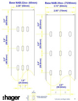 Wire Duct, Open Slot, White, 2-1/4 x 1-1/2‚Äö√Ñ√π (WxH)