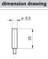 Inductive Proximity Sensor, ‚àö√≤6.5x25mm FL, ATEX 1G