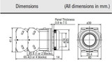 Pushbutton, ‚àö√≤30mm, Momentary, Extended Lens