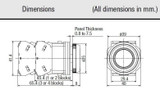 Pushbutton, ‚àö√≤30mm, Momentary, ‚àö√≤40mm Flush Button