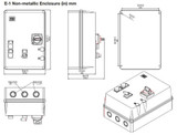 Enclosed Starter for 10hp@200V Drawing