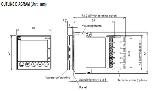 PXF4ABY2-0V1A1 Fuji Temp Controller Temperature & Process Controllers