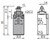 Position switch with roller piston plunger