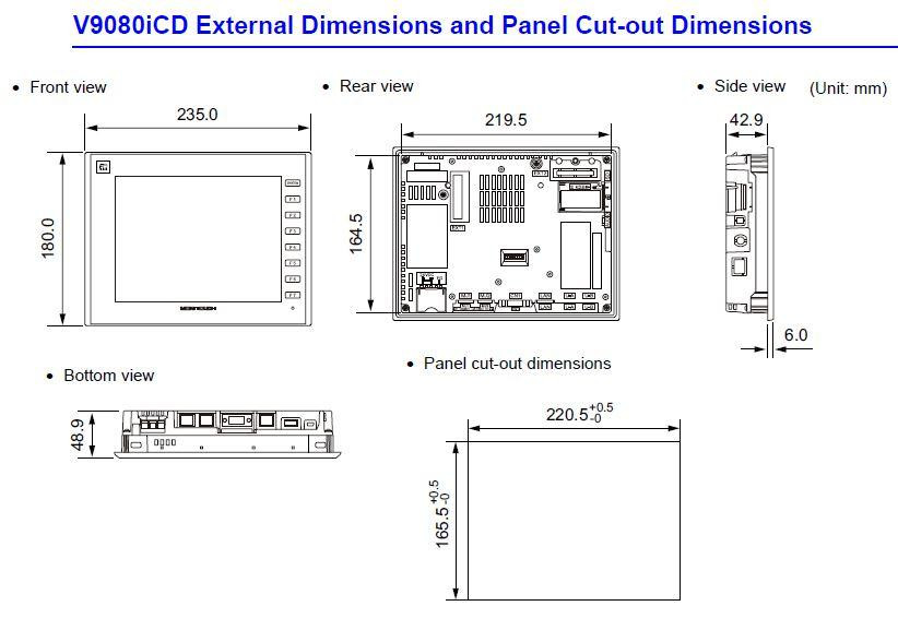 V9080ICD Fuji Electric HMI