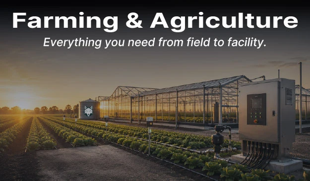 Industrial automation for farming and agriculture applications.