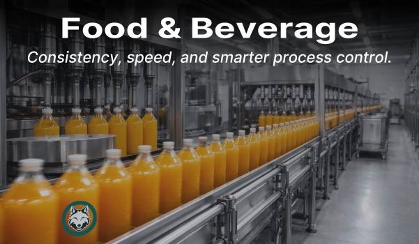 Industrial automation can help you with your food and beverage applications.