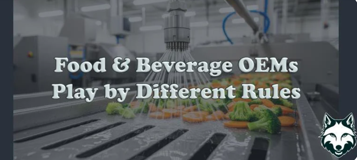 3 Things Every Food and Beverage OEM Builder Wishes their Supplier Understood