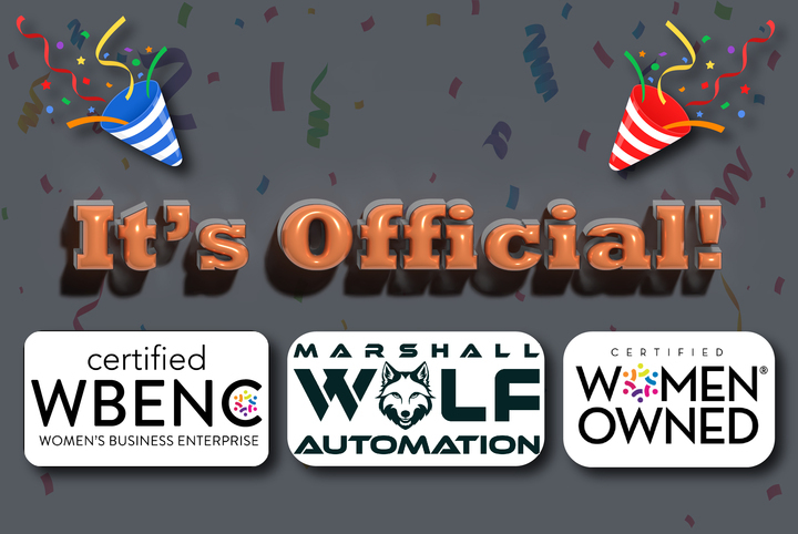 Marshall Wolf Automation is WBENC certified, woman owned.