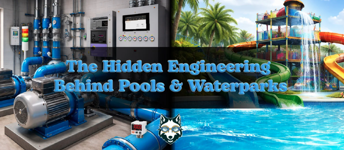 Make no mistake: pools and waterparks are basically miniature water treatment facilities.