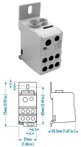 Altech Powerblock 38041 Altech Corp. Power Distribution Blocks