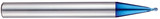 2FL MINIATURE BALL NOSE END MILL - (Series G8A53)