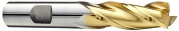 20mm   Metric End Mills-standard Length-single End Square-tin Coated-4 Flute - 952-4787