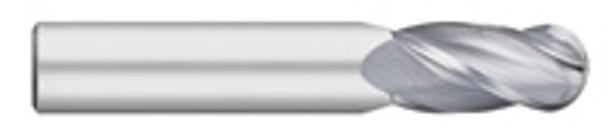 8mm   Metric End Mills-standard Length-single End Ball-uncoated-4 Flute - 955-4315