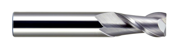 3/16 End Mill  Carbide  Single End  Square End  2 Flute  Uncoated - 12115