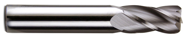 1/2 End Mill  Carbide  Single End  Corner Radius  4 Flute
 Uncoated - 15384