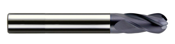 8mm End Mill  Carbide  Single End  Ball End  4 Flute Metric
 Altin - 53646