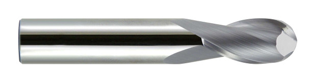 2mm End Mill  Carbide  Single End  Ball End  2 Flute Metric
 Uncoated - 13739