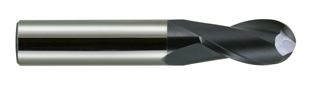 2mm End Mill  Carbide  Single End  Ball End  2 Flute Metric
 Altin - 56555