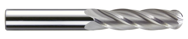 7/16 End Mill  Carbide  Single End  Ball End  4 Flute
 Uncoated - 16193