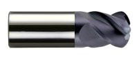 31/64 End Mill  Carbide  Single End  Ball End  4 Flute
 Altin - 56218