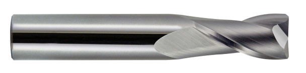 3/4 End Mill  Carbide  Single End  Corner Radius  2 Flute- Uncoated - 15346