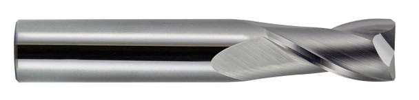 4.5mm End Mill  Carbide  Single End  Corner Radius  2 Flute Metric- Uncoated - 16856