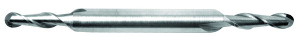 1/16 End Mill  Cobalt  Double End  Ball End  2 Flute Micro (cc)- Uncoated - 10986