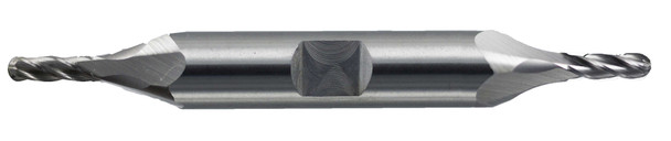 5/32 End Mill  Cobalt  Double End  Ball End  4 Flute (cc)- Uncoated - 11952