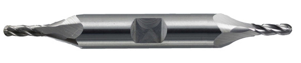 11/32 End Mill  Cobalt  Double End  Ball End  4 Flute (cc)- Uncoated - 11964