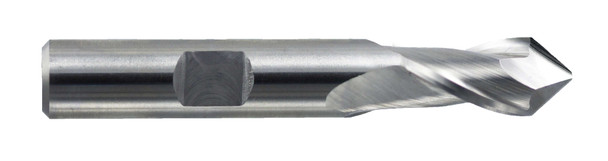 3/16 End Mill  Cobalt  Drill Point  2 Flute  82º- Uncoated - 16441