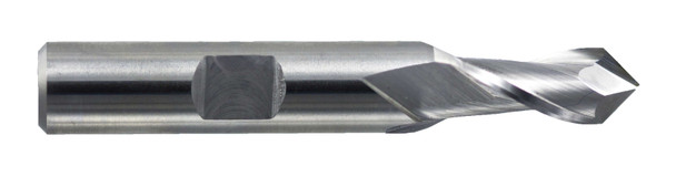 1/8 End Mill  Cobalt  Drill Point  2 Flute  90º- Uncoated - 16334