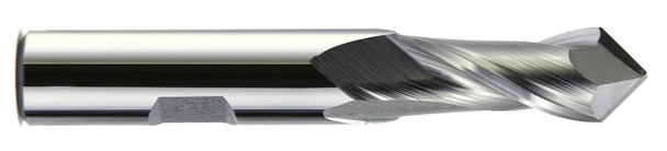 7/16 End Mill  Cobalt  Drill Point  2 Flute  90º- Uncoated - 15440